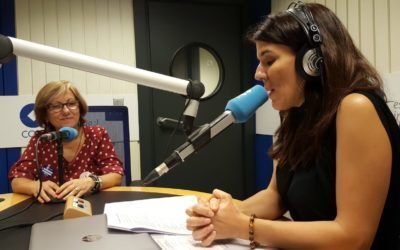 María José Bernal, miembro de Apit Madrid charla en la COPE de los Guías Oficiales y de los Free Tours.