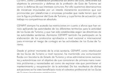 Comunicado Oficial y Urgente desde CEFAPIT